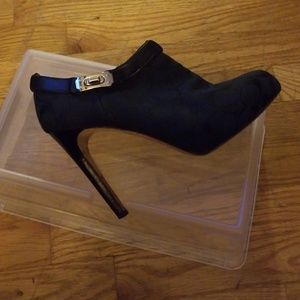 Authentic Coach Jacquard platform geek bootie 7.5